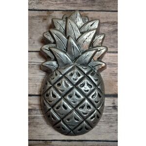 Vtg Carson Pewter Pineapple Jelly Mold Wall Hanging Kitchen Decor Wall Art A11